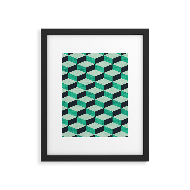 PETRA SUGAR TEAL Framed Art Print Gallery Image 6