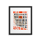 SOHO MAP NYC PINK Framed Art Print Gallery Image 6