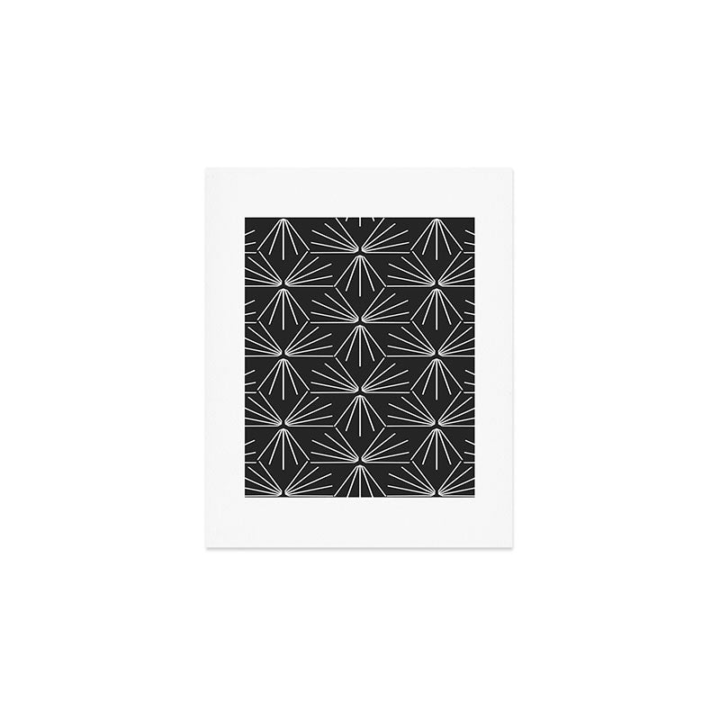 SUN TILE CHARCOAL Art Print Gallery Image 1