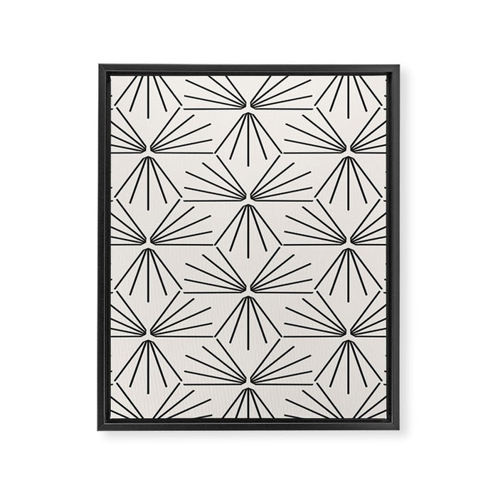 SUN TILE LIGHT Framed Canvas Print Gallery Image 1