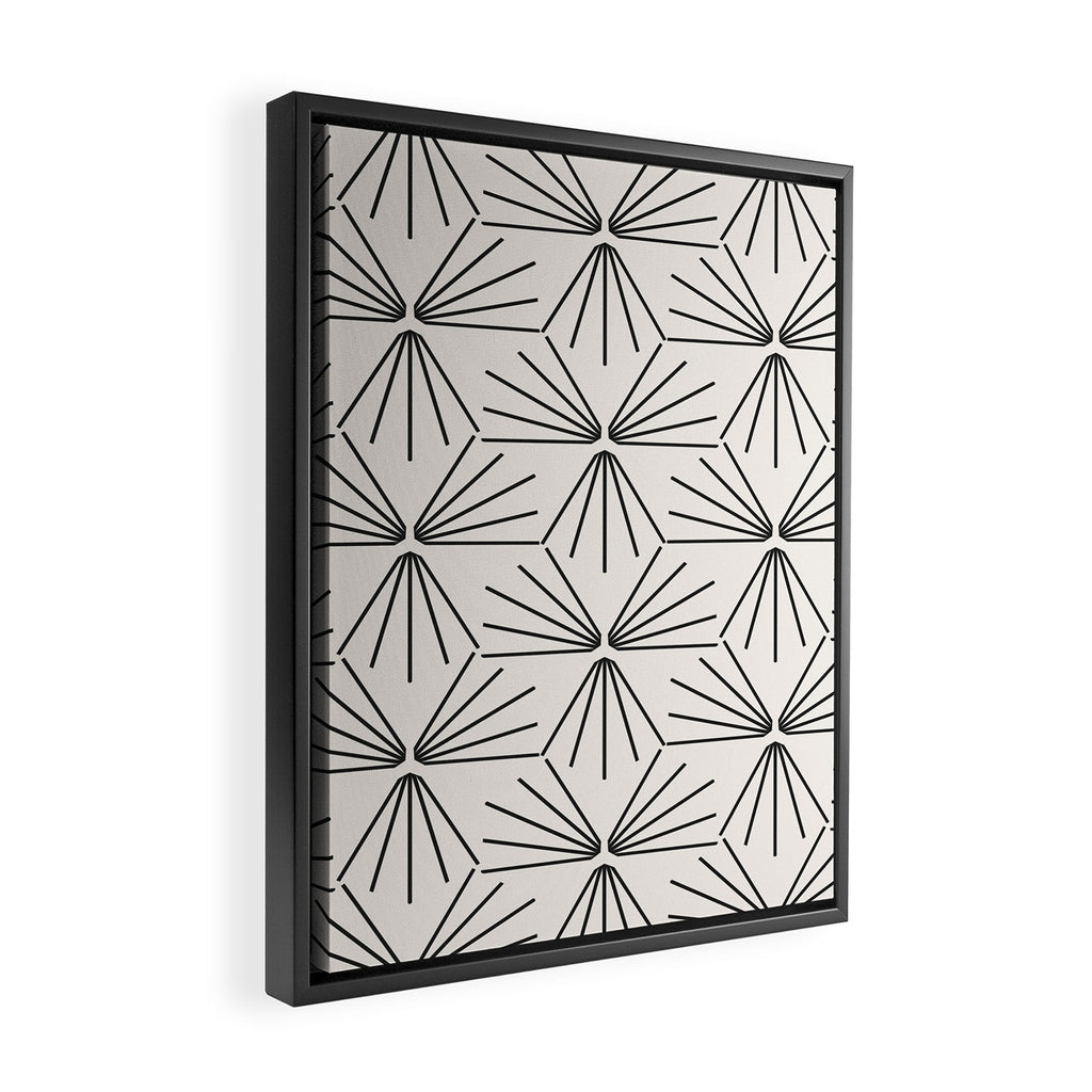 SUN TILE LIGHT Framed Canvas Print Gallery Image 2