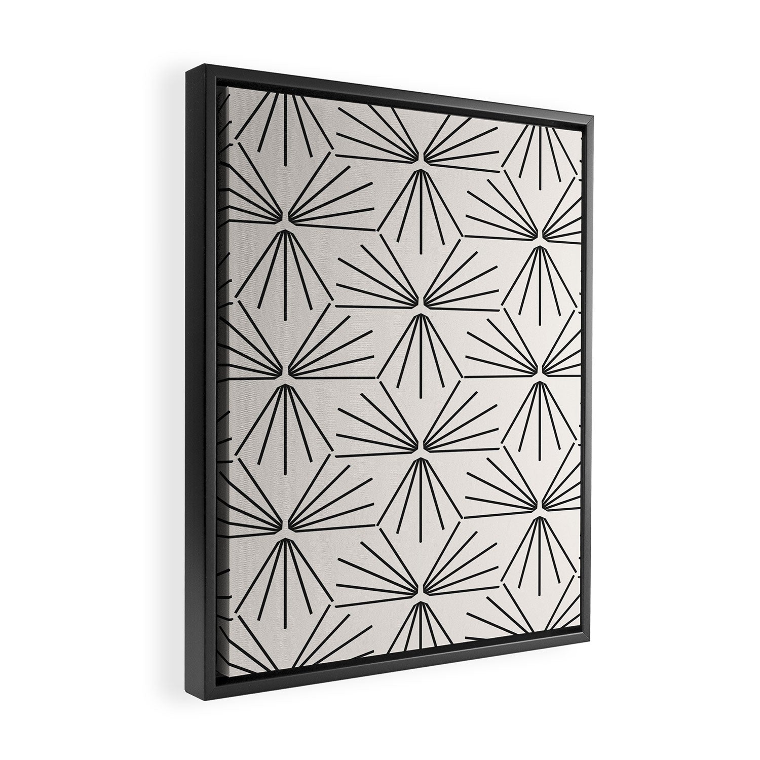 SUN TILE LIGHT Framed Canvas Print Gallery Image 2