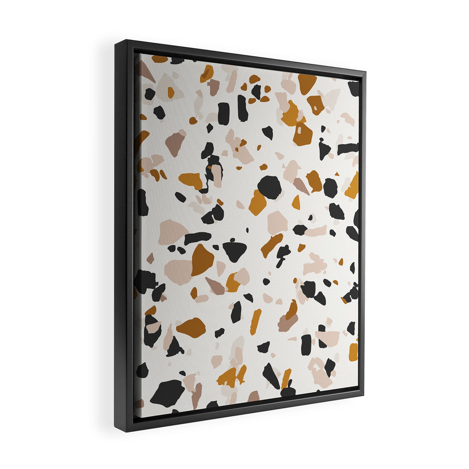 TERRAZZO NATURAL Framed Canvas Print Gallery Image 2