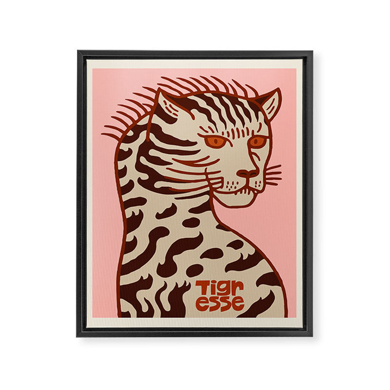 TIGRESSE Framed Canvas Print Gallery Image 6
