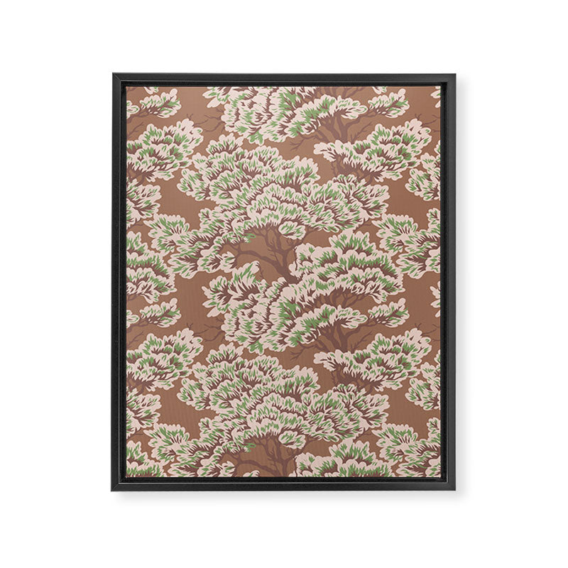 UMBRIA WARM WOODS Inspired by PANTONE 17 1230 Mocha Mousse Framed Canvas Print Gallery Image 8