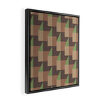 VERANDA CYPRUS MOCHA Inspired by PANTONE 17 1230 Mocha Mousse Framed Canvas Print Gallery Image 2