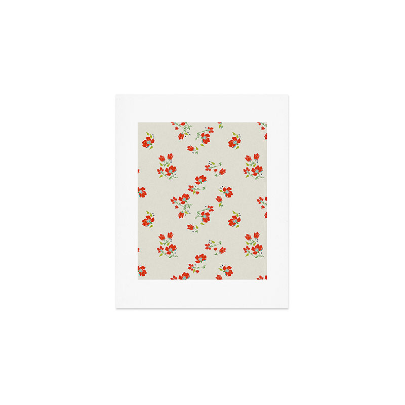 VINTAGE FLORAL Art Print Gallery Image 1
