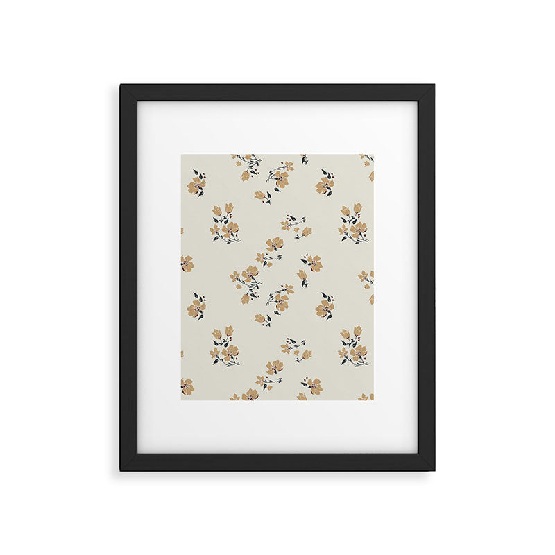 VINTAGE FLORAL NEUTRAL Framed Art Print Gallery Image 6