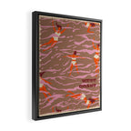 WEST COAST Inspired by PANTONE 17 1230 Mocha Mousse Framed Canvas Print Gallery Image 2