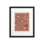 WEST COAST Inspired by PANTONE 17 1230 Mocha Mousse Framed Art Print Gallery Image 5
