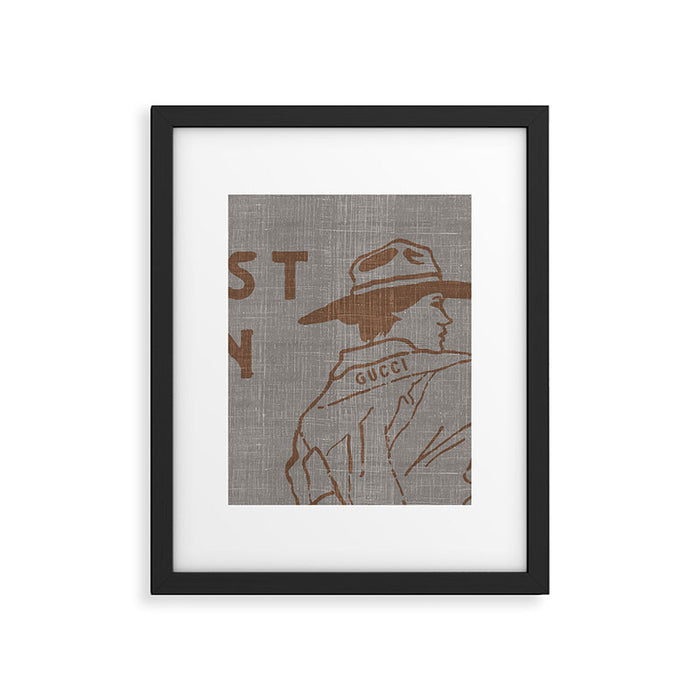 WEST ERN Framed Art Print Gallery Image 1