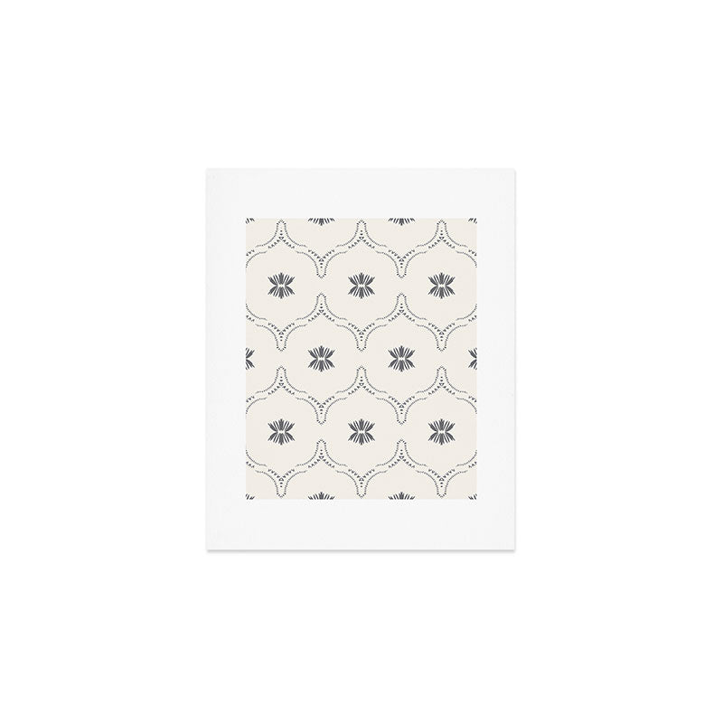WILDFLOWER JASMIN GREY Art Print Gallery Image 1