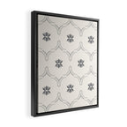 WILDFLOWER JASMIN GREY Framed Canvas Print Gallery Image 2