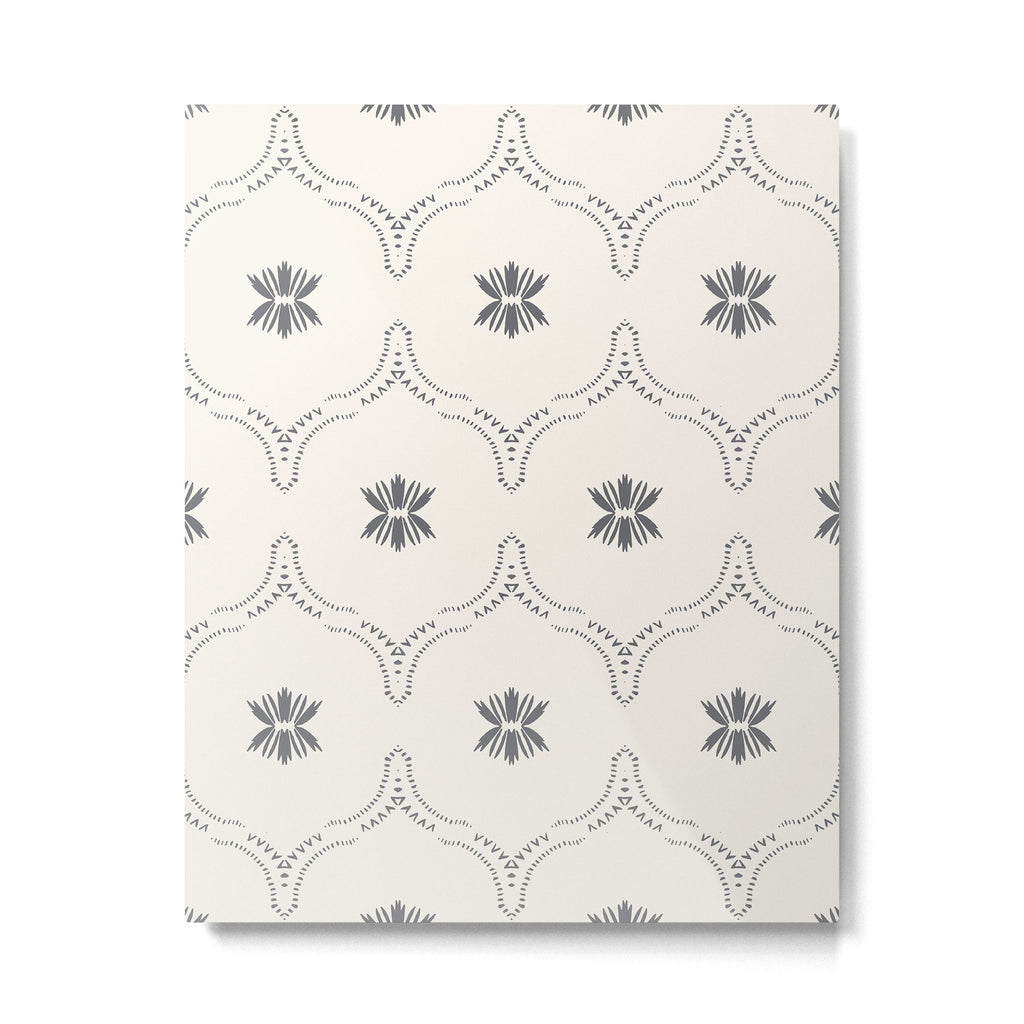 WILDFLOWER JASMIN GREY Metal Print Gallery Image 1