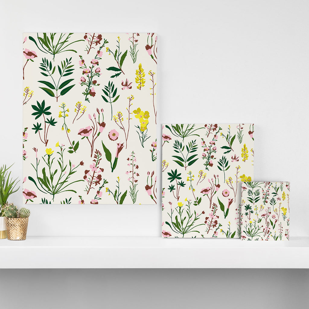 WILDFLOWER STUDY Canvas Print Gallery Image 3