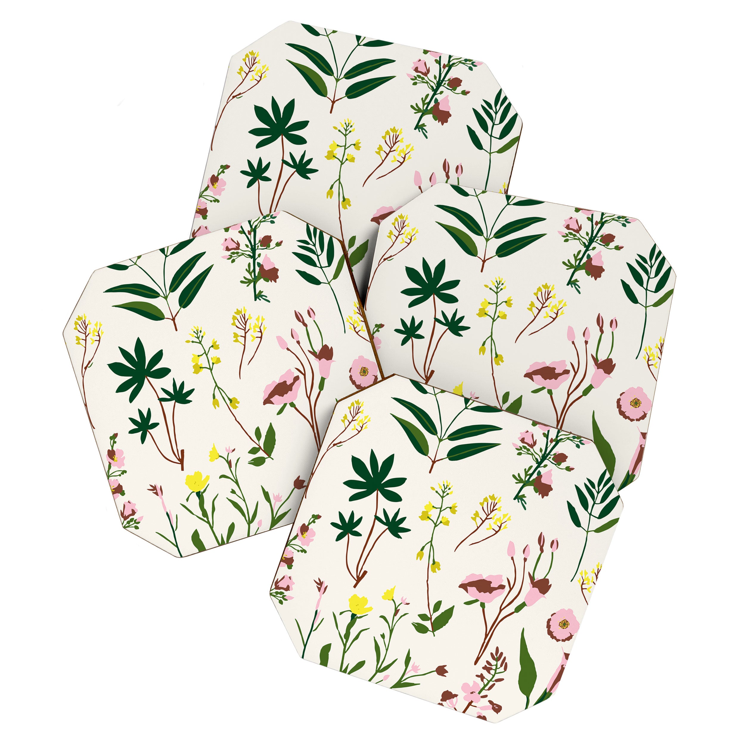 WILDFLOWER STUDY Coaster Gallery Image 1