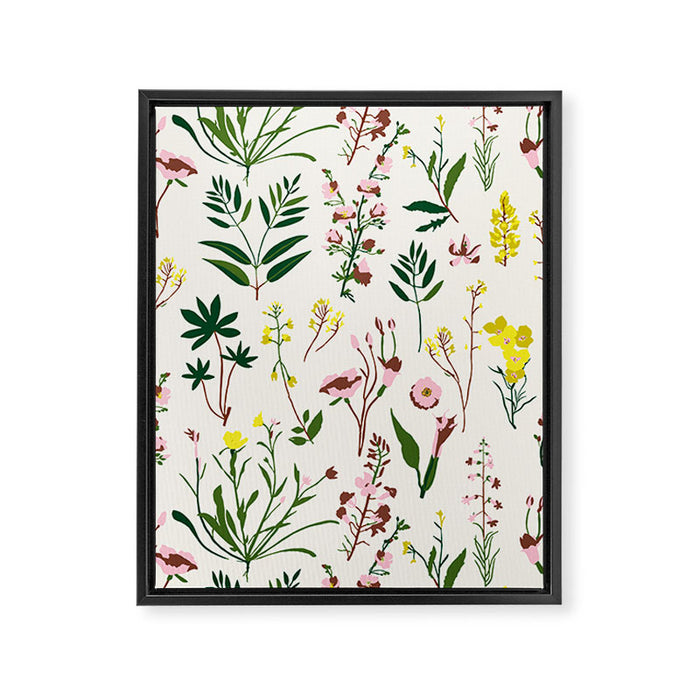 WILDFLOWER STUDY Framed Canvas Print Gallery Image 1