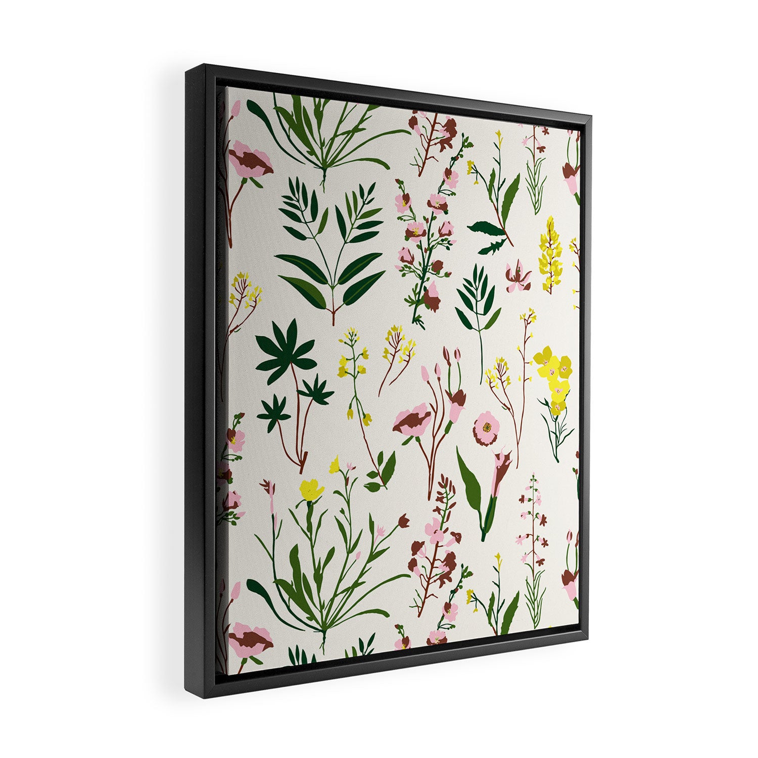 WILDFLOWER STUDY Framed Canvas Print Gallery Image 2