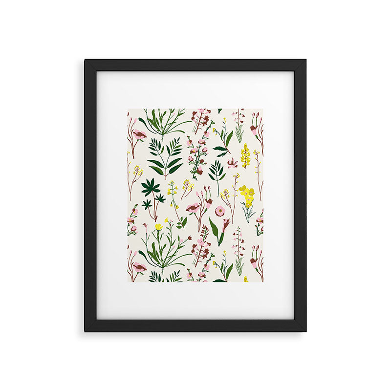 WILDFLOWER STUDY Framed Art Print Gallery Image 4