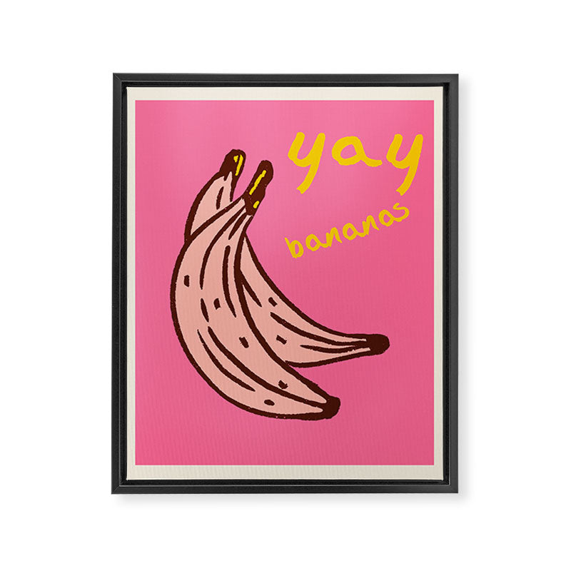 YAY BANANAS Framed Canvas Print Gallery Image 6