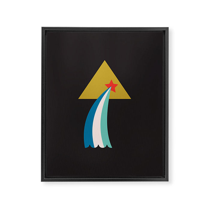 ZODIAC AQUARIUS Framed Canvas Print Gallery Image 1