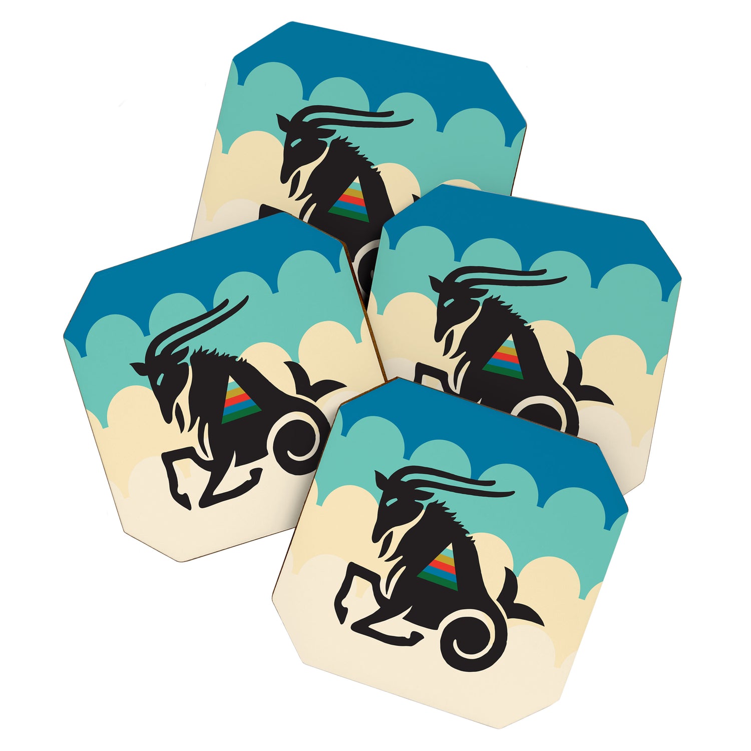 ZODIAC CAPRICORN Coaster Gallery Image 1