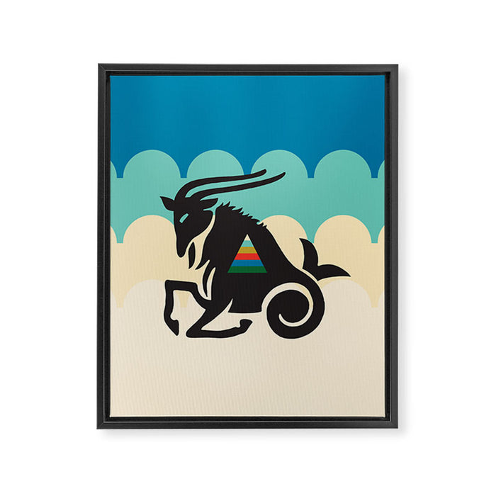 ZODIAC CAPRICORN Framed Canvas Print Gallery Image 1