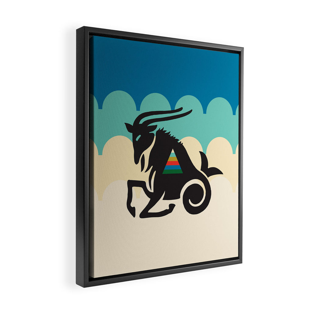 ZODIAC CAPRICORN Framed Canvas Print Gallery Image 2
