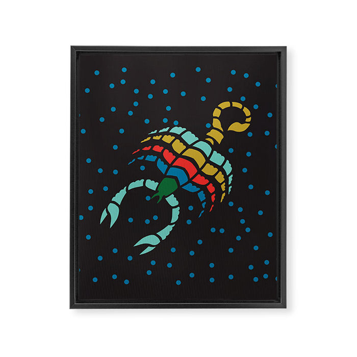 ZODIAC SCORPIO Framed Canvas Print Gallery Image 1