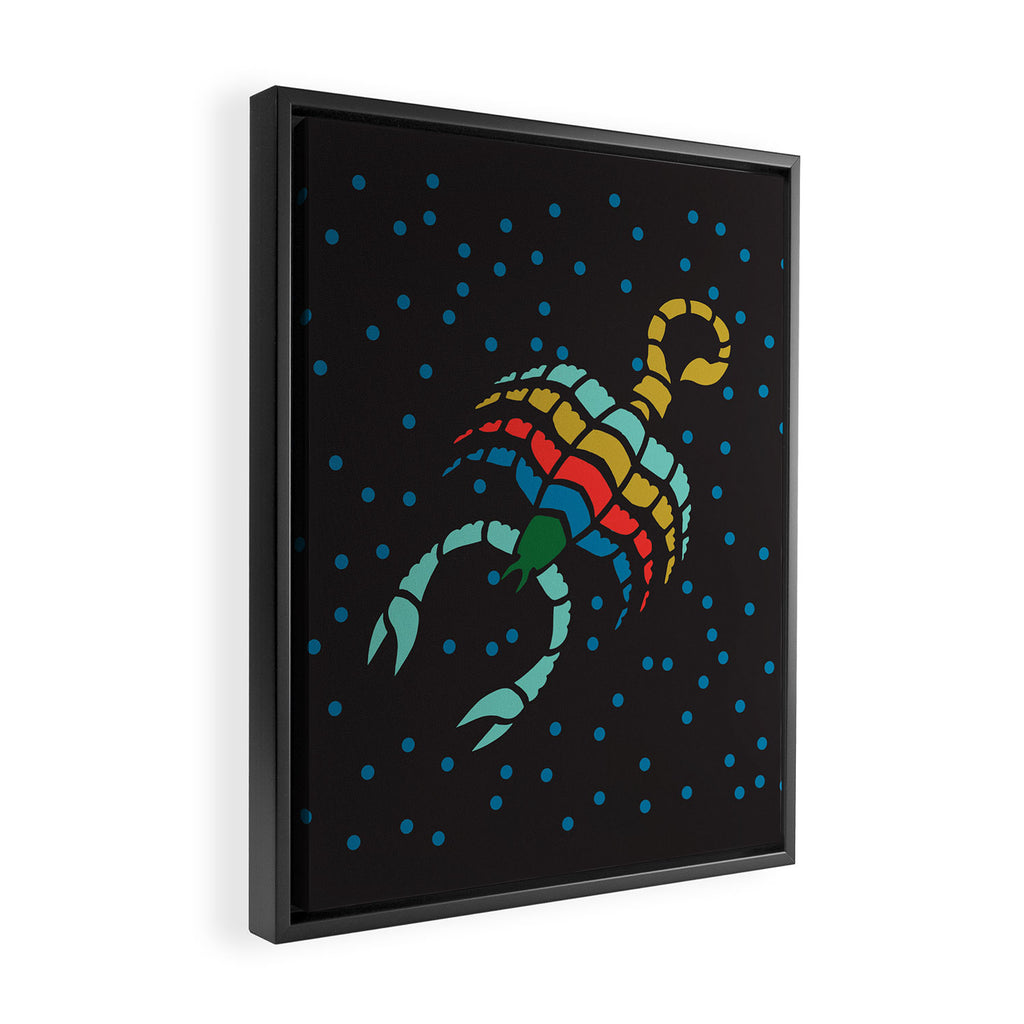 ZODIAC SCORPIO Framed Canvas Print Gallery Image 2