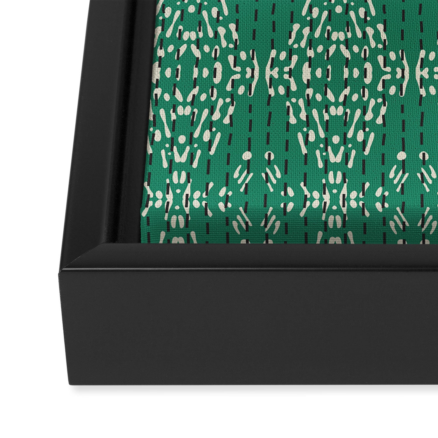 ZOLA KANTHA GREEN Framed Canvas Print Gallery Image 3