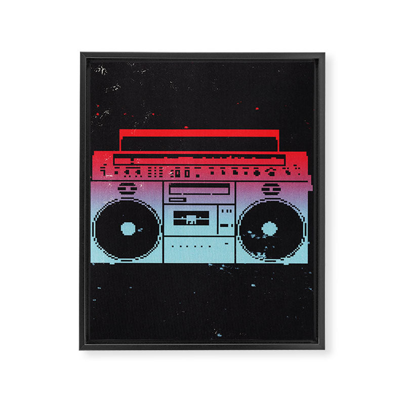 Boombox Framed Canvas Print Gallery Image 6
