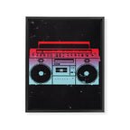 Boombox Framed Canvas Print Gallery Image 6