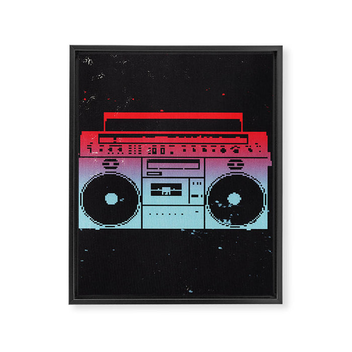 Boombox Framed Canvas Print Gallery Image 1