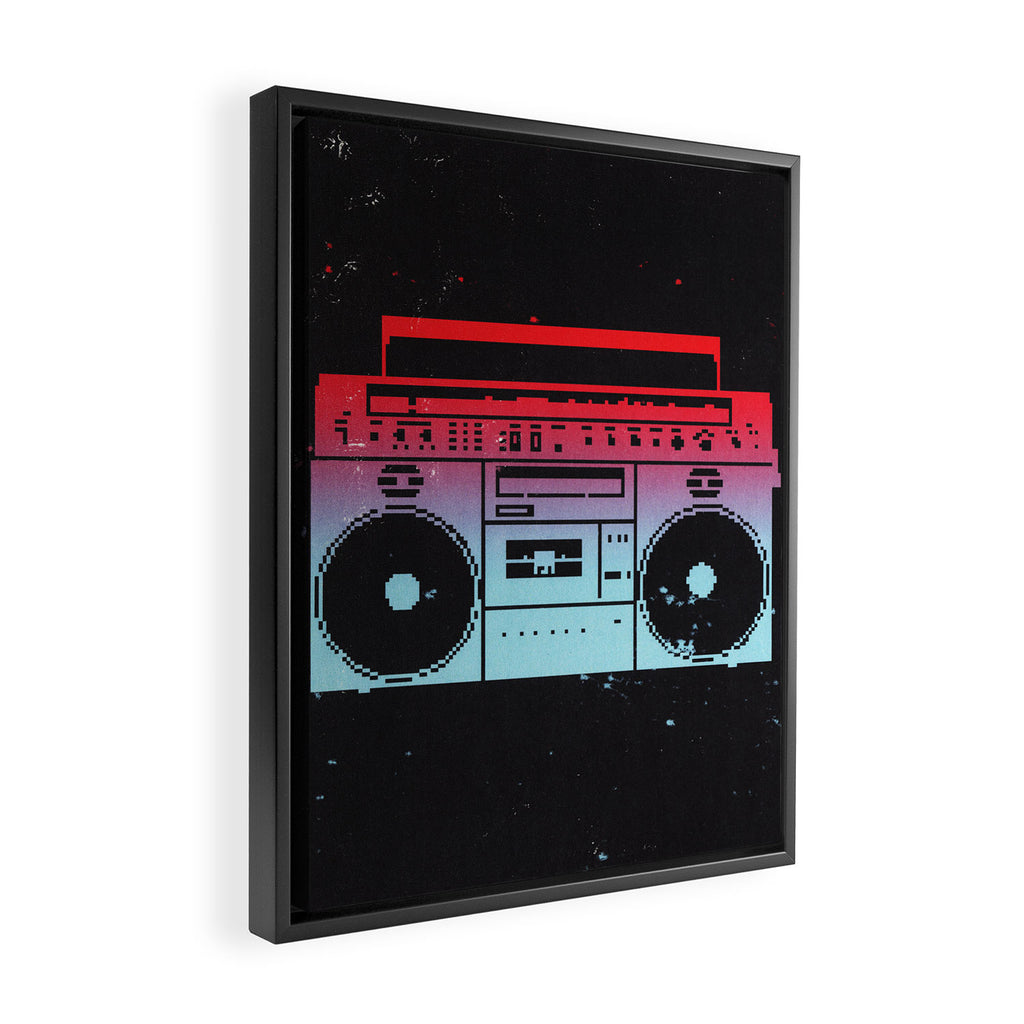 Boombox Framed Canvas Print Gallery Image 2