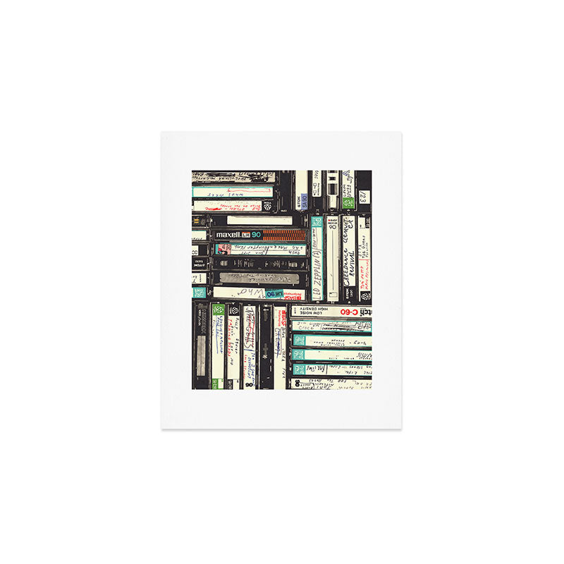 Cassettes Art Print Gallery Image 1