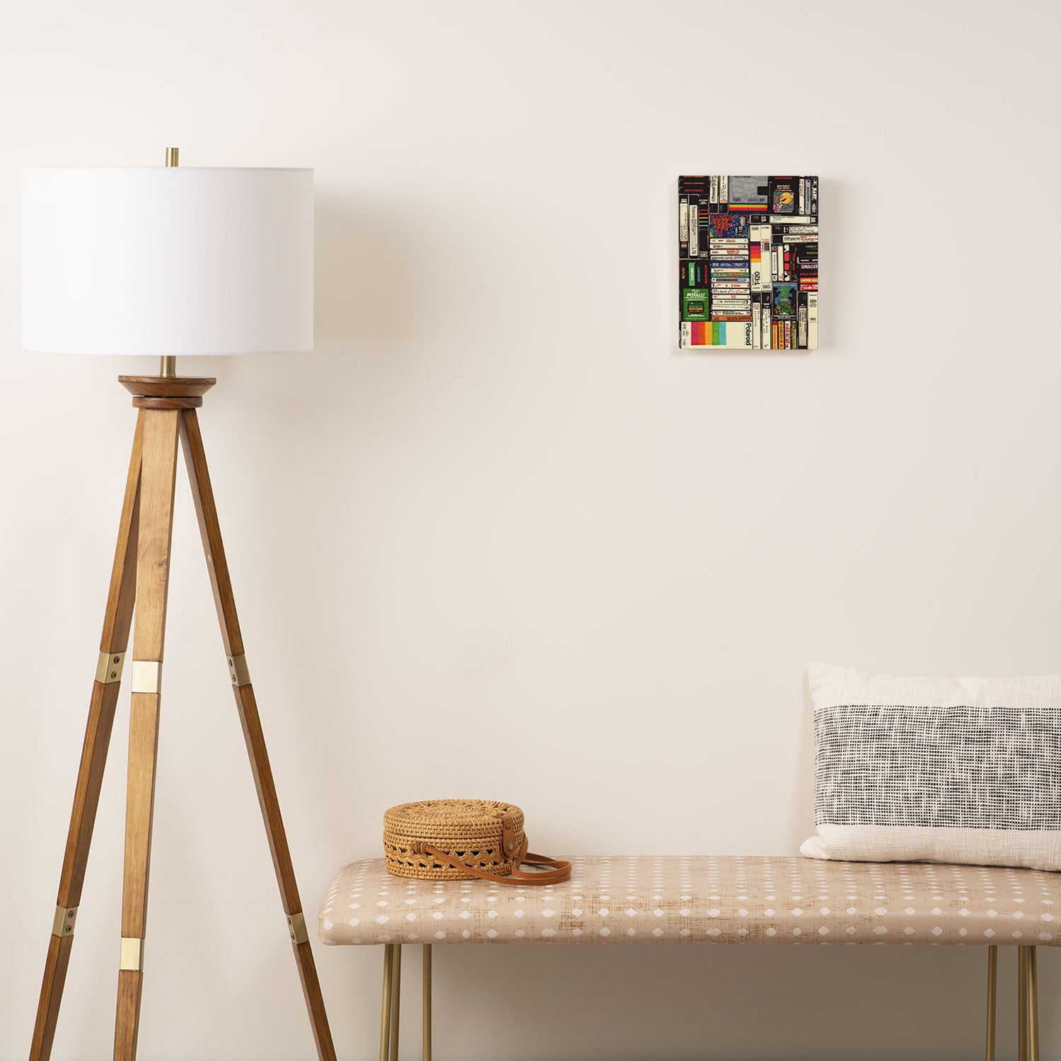 Cassettes, VHS and Video Games Canvas Print Gallery Image 2