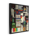 Cassettes, VHS and Video Games Framed Canvas Print Gallery Image 2