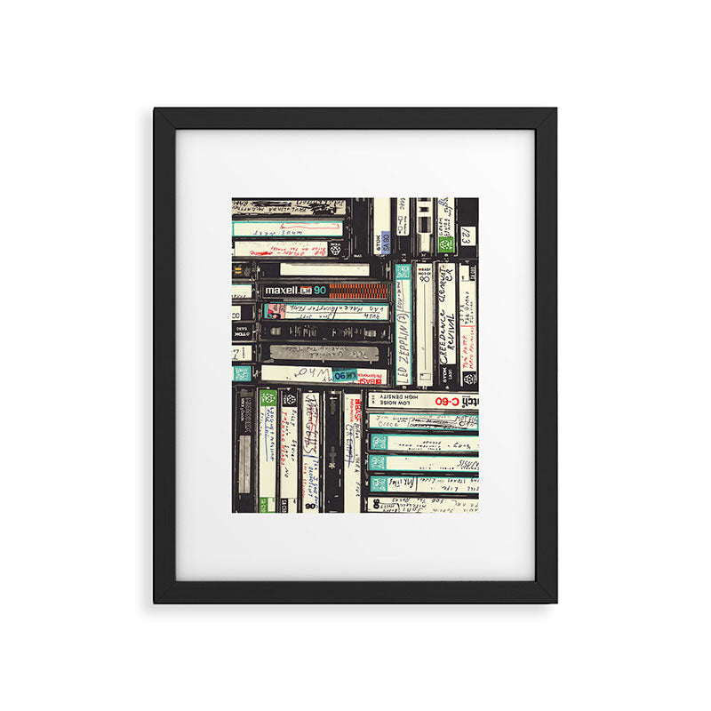 Cassettes Framed Art Print Gallery Image 5