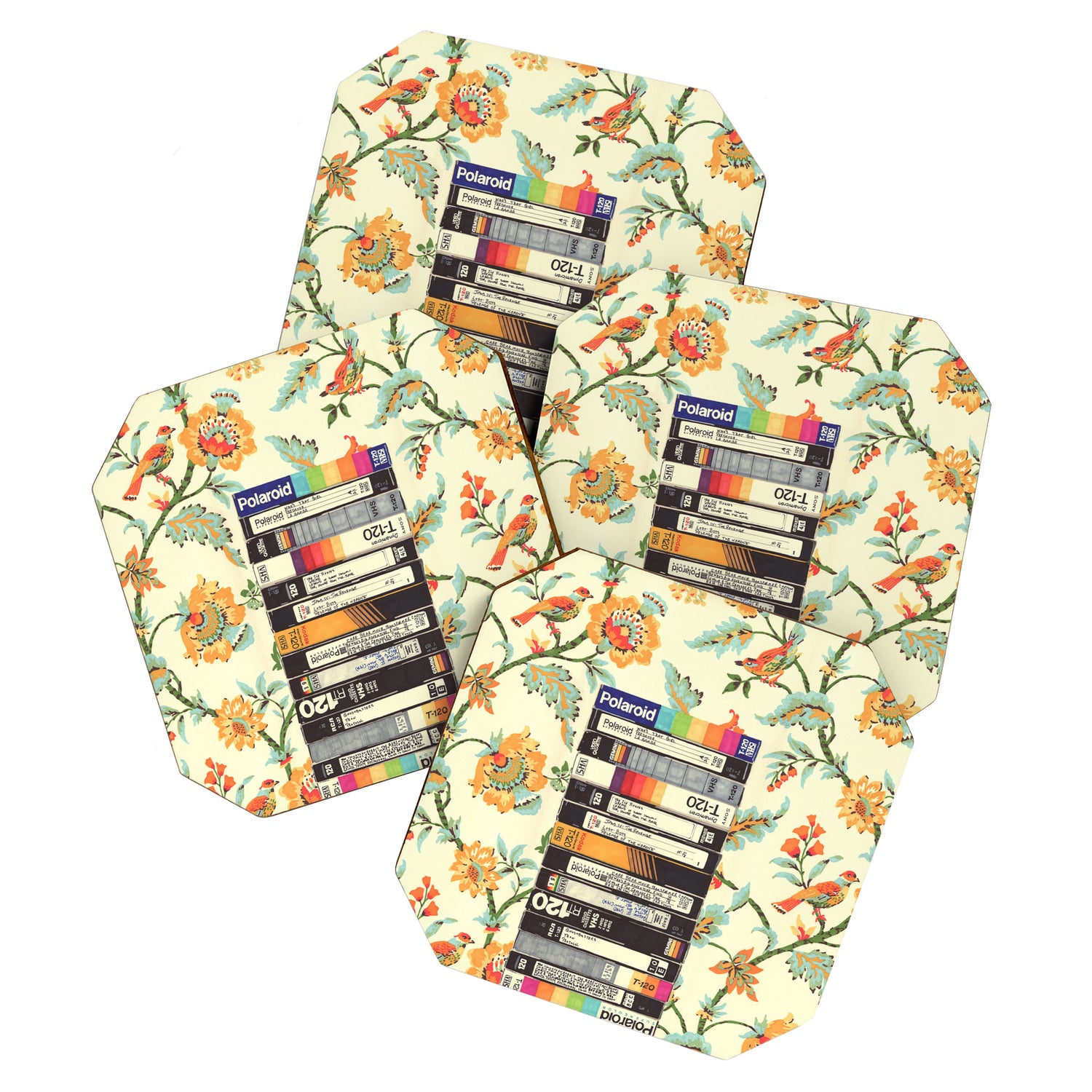 VHS and Entry Hall Wallpaper Coaster Gallery Image 1