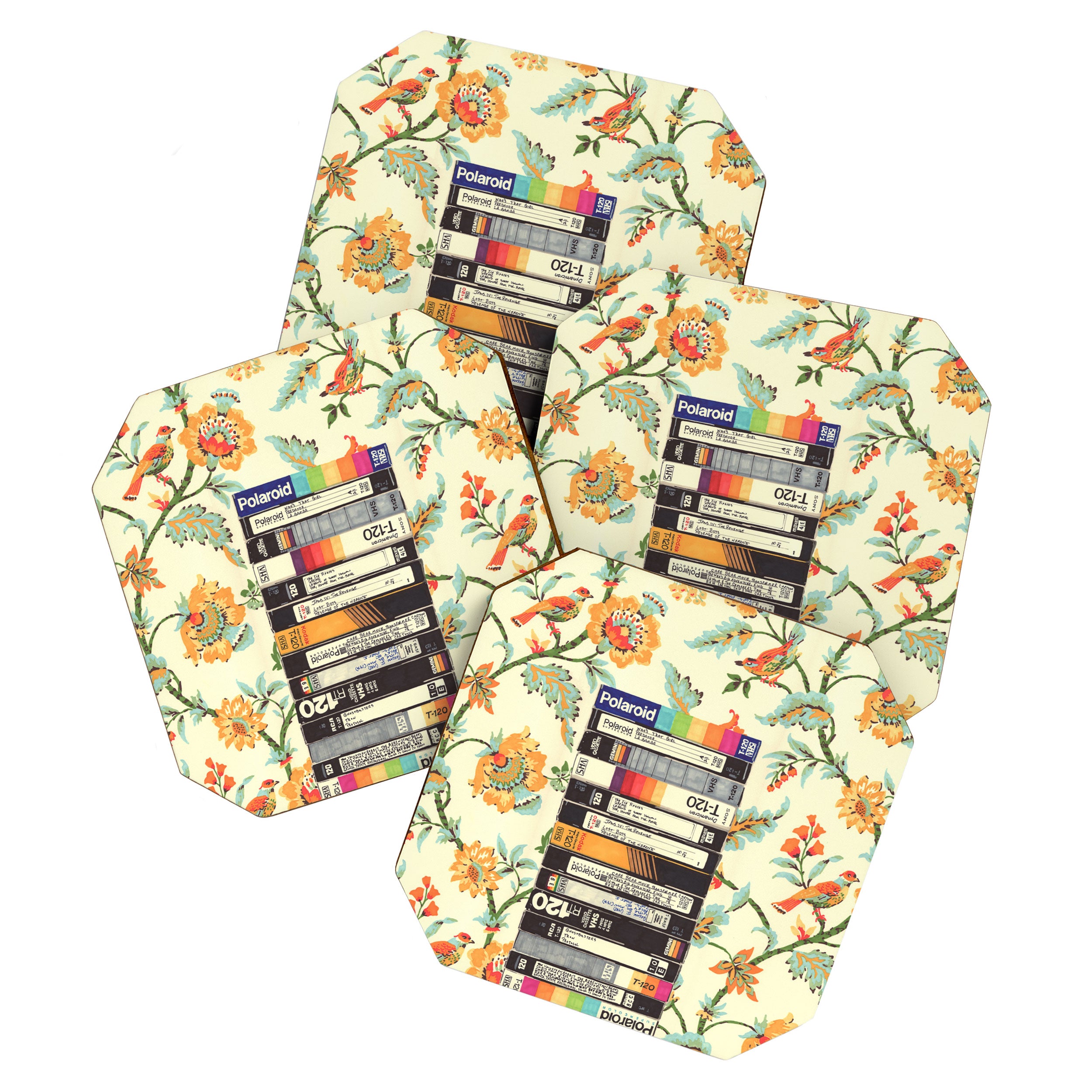 VHS and Entry Hall Wallpaper Coaster Gallery Image 1