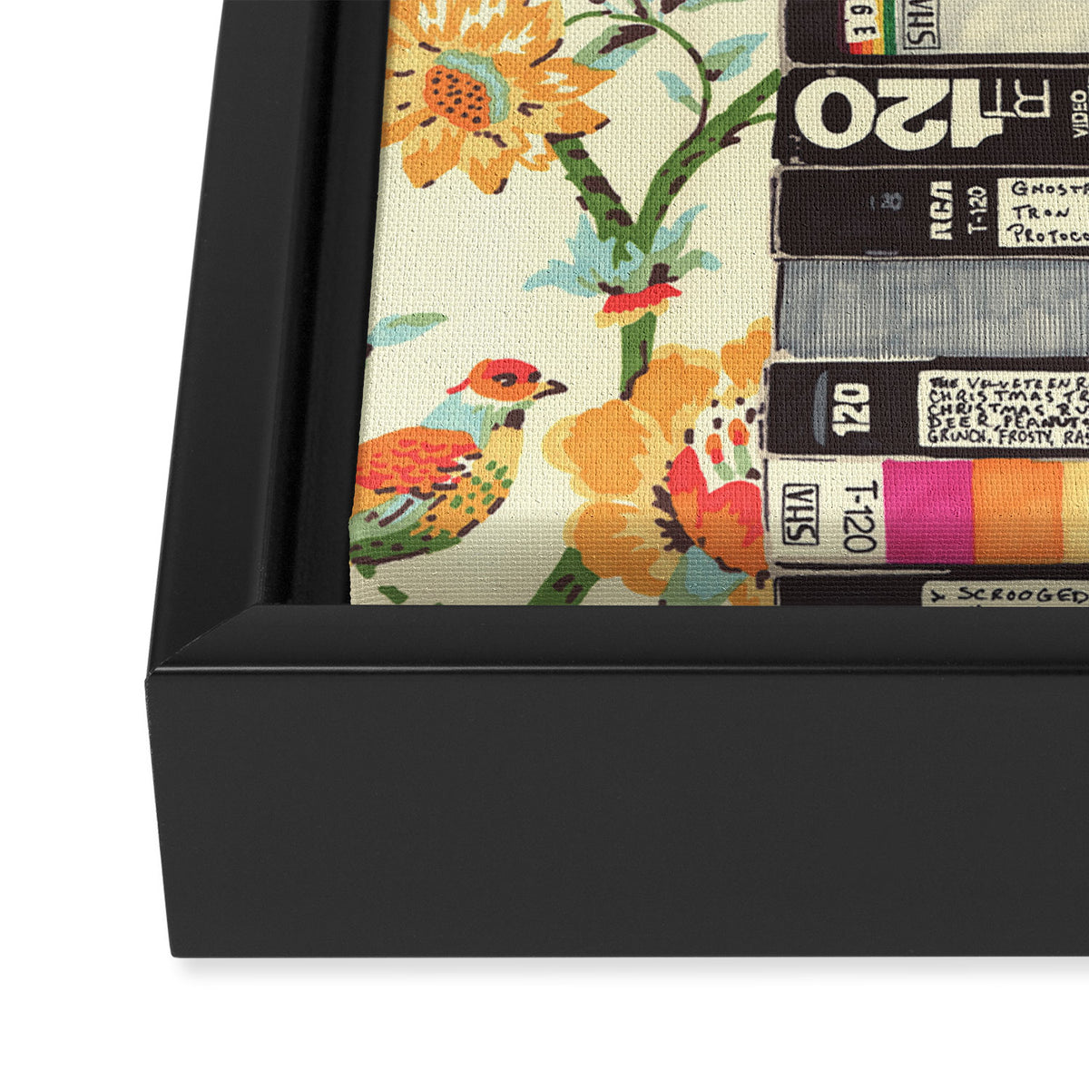 VHS and Entry Hall Wallpaper Framed Canvas Print Gallery Image 3