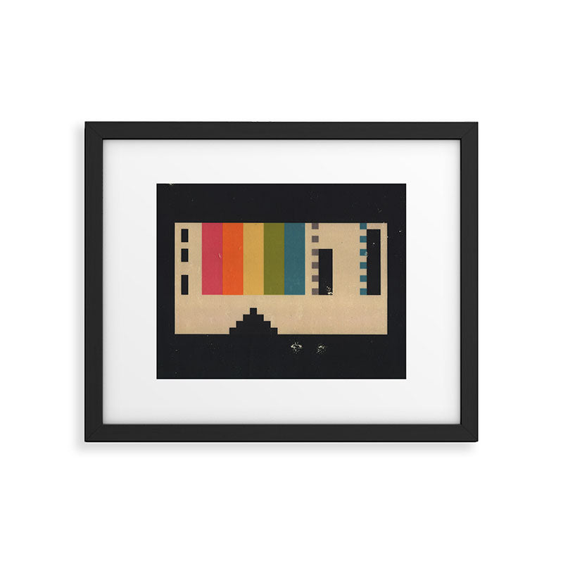 VHS Pixels Framed Art Print Gallery Image 5