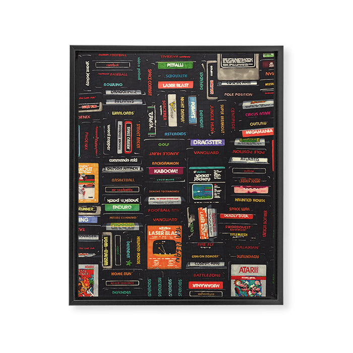 Video Games Framed Canvas Print Gallery Image 1