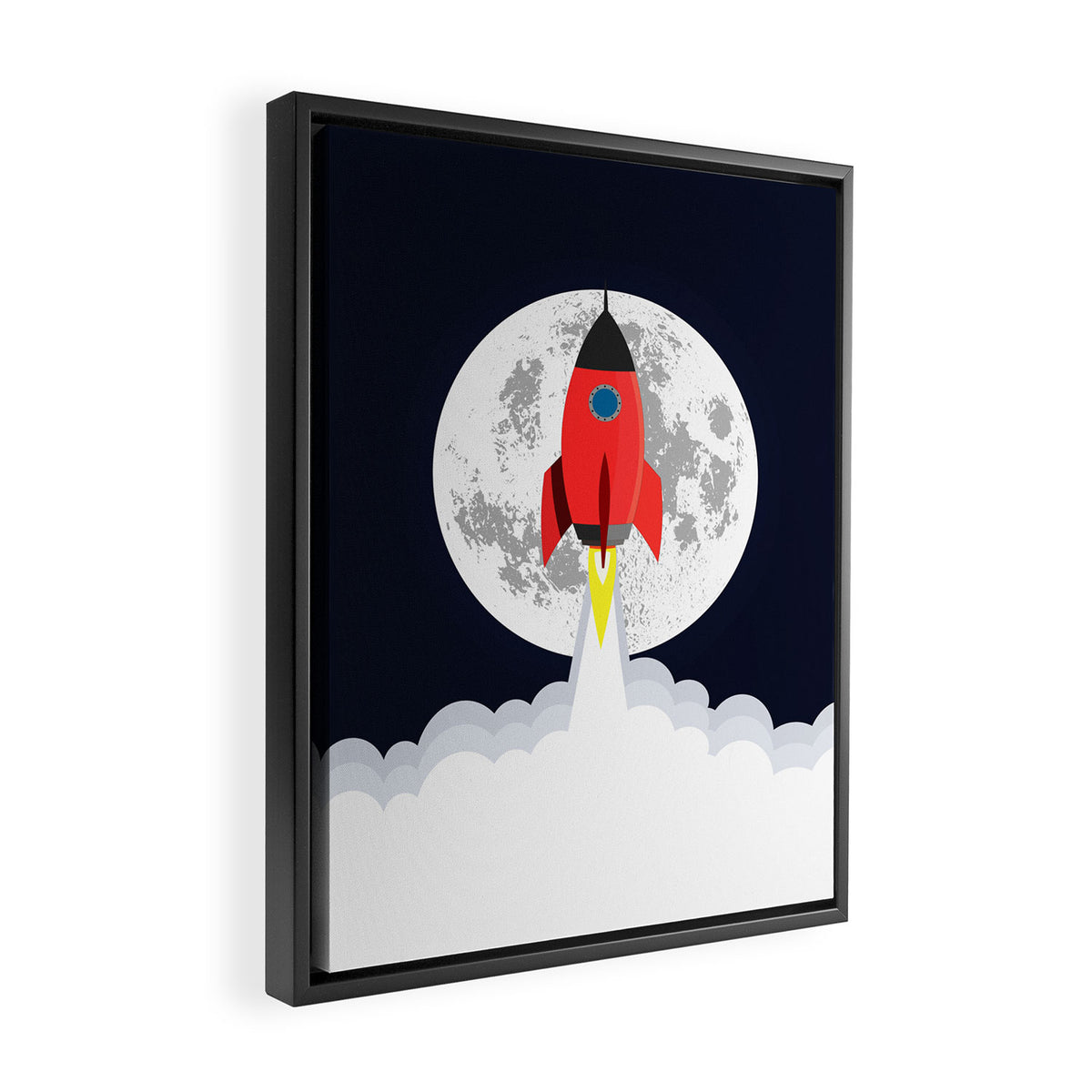 Rocket lift off Framed Canvas Print Gallery Image 2