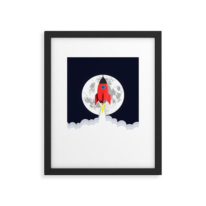 Rocket lift off Framed Art Print Gallery Image 1