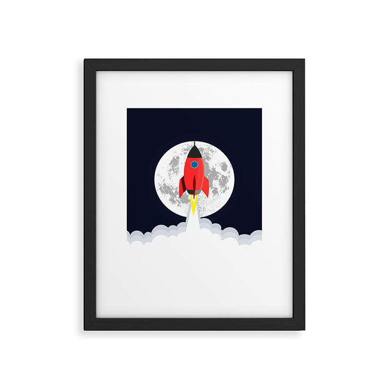 Rocket lift off Framed Art Print Gallery Image 6