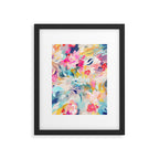 Colorful Abstract Design Rainbow Bold Bright Flowers Framed Art Print Gallery Image 6