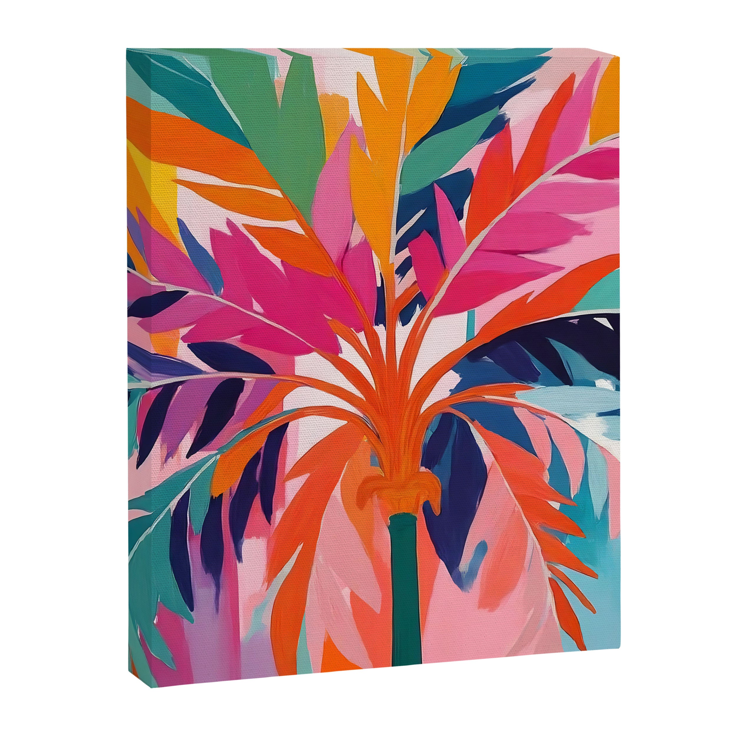 Colorful Tropical Palm Tree  Canvas Print Gallery Image 8