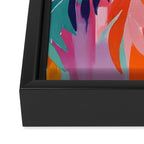 Colorful Tropical Palm Tree  Framed Canvas Print Gallery Image 3